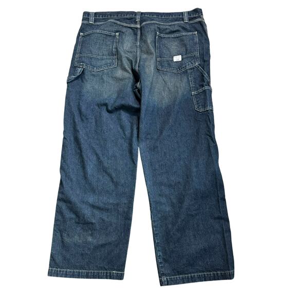 LEVI'S Men's‎ 44X32 Blue Jeans Gold Signature Carpenter Baggy y2k 90s Vintage - Picture 2 of 11